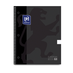 Cuaderno Profesional European Raya Negro 80 hojas