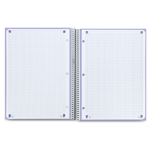 Cuaderno Profesional European Cuadro Chico Lavanda 80 hojas