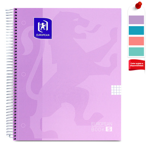 Cuaderno Profesional European Cuadro Chico 5x5 Colores 120 hojas