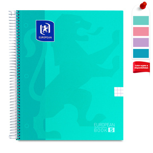 Cuaderno Profesional European Cuadro Grande 7x7 Colores 120 hojas