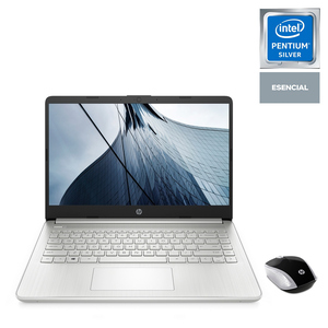 Laptop HP 14-dq0505la más Mouse Intel Pentium Silver 14 pulg. 256gb SSD 8gb RAM