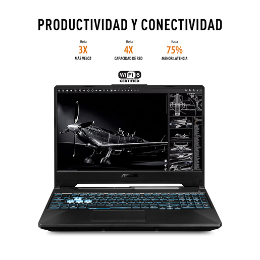 Laptop Gamer Asus TUF F15 GeForce 2050 RTX Intel Core i5 15.6 pulg. 512gb SSD 8gb RAM