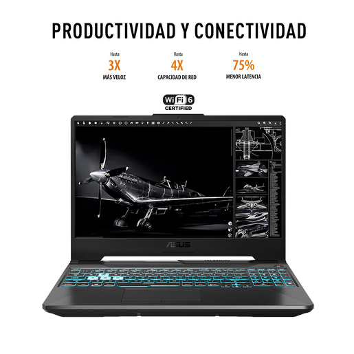 Laptop Gamer Asus TUF F15 GeForce RTX 3050 Intel Core i5 15.6 pulg. 512gb SSD 8gb RAM