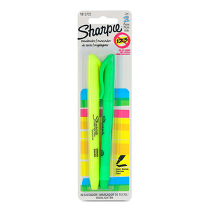 Marcatextos Sharpie Delgados Colores 2 piezas Marcatextos Sharpie Delgados Colores 2 piezas