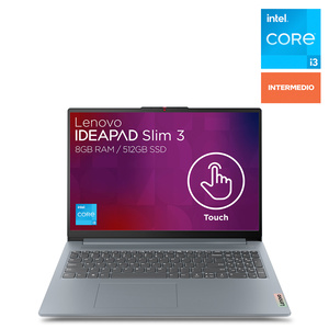 Laptop Lenovo IdeaPad Slim 3 Intel Core i3 Touchscreen 15.6 pulg. 512gb SSD 8gb