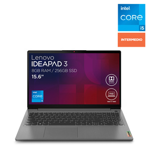 Laptop Lenovo IdeaPad 3 Intel Core i5 15.6 pulg. 256gb SSD 8gb