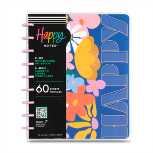 Libreta Classic Happy Planner Fun Fleurs Puntos 60 hojas