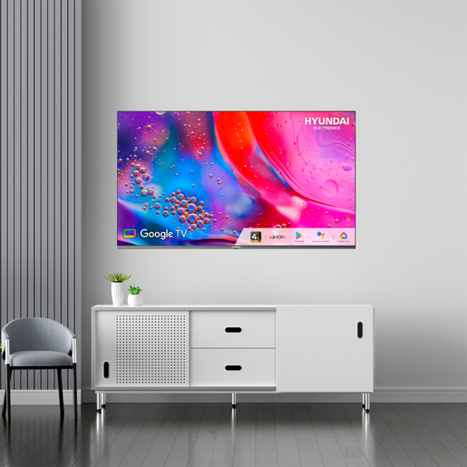 Pantalla Hyundai Smart Google TV 55 pulg. HYLED5524G4KM UHD 4K