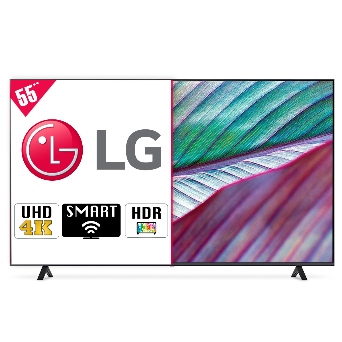 Televisor LG 55 UHD |4K |Procesador IA α5 |Smart TV |Acceso directo a tus  contenidos favoritos| Alerta deportes