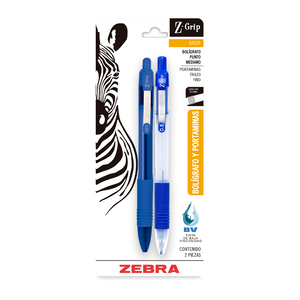 Pluma y Lapicero Zebra Z-Grip Azul