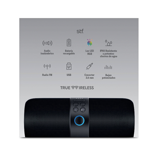 Bocina Bluetooth STF Lumo Roam Negro