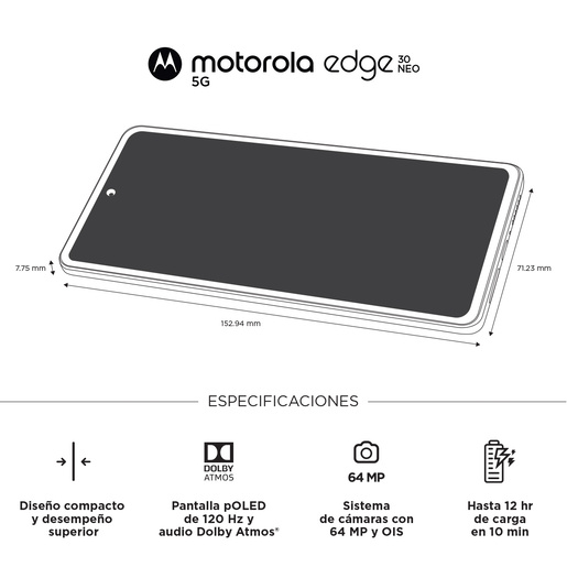 Motorola Moto Edge 30 Neo 128gb / 8gb Negro