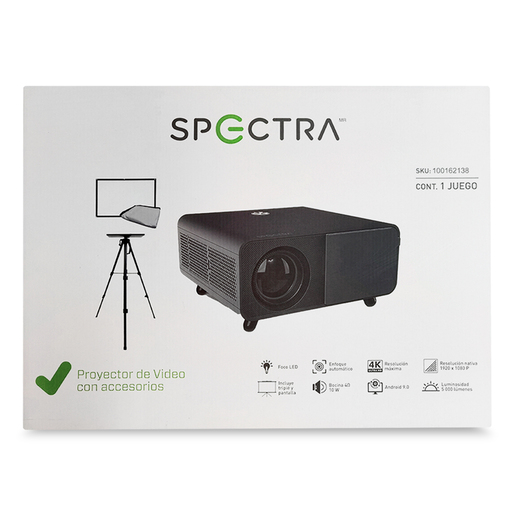 Proyector de Video con Accesorios Spectra 5000 Lúmenes FHD