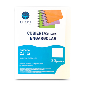 Pastas para Engargolar Alfer Lisa Carta Cristal 20 piezas