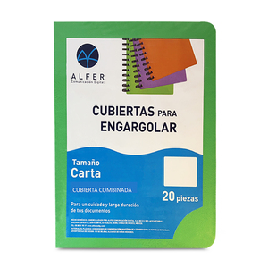 Pastas para Engargolar Carta Alfer Combinada 20 piezas