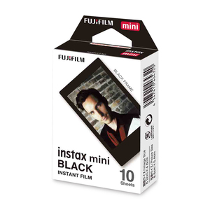 Papel Fotográfico Fujifilm Instax Mini 10 hojas Negro