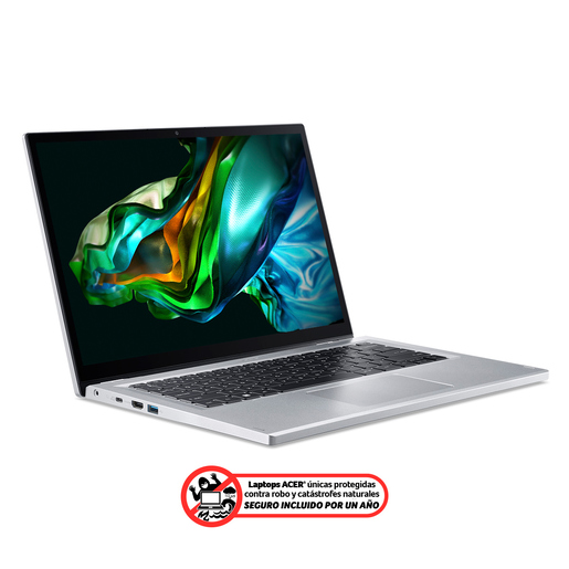 Laptop Acer Aspire 3 Spin Intel Core i3 15.6 pulg. 512gb SSD 8gb RAM Plata