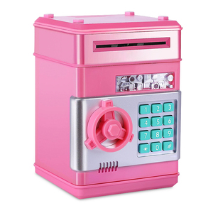 Alcancía Tipo Caja Fuerte DBugg Rosa Alcancía Tipo Caja Fuerte DBugg Rosa
