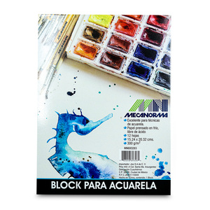 Block para Acuarelas Desprendible 12 hojas Block para Acuarelas Desprendible 12 hojas