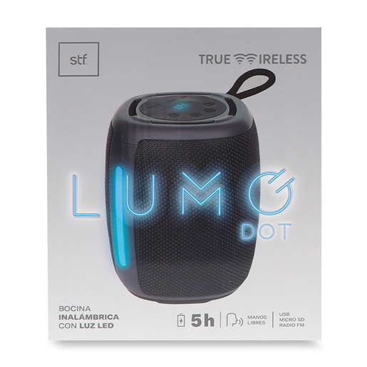 Bocina Bluetooth Lumo Dot STF ST-S36274 Negro