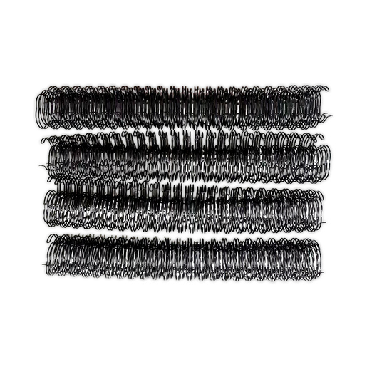 Espirales Dobles de Metal Office Depot 7/8 de pulg. Negro 20 piezas