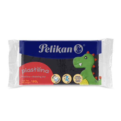 Plastilina en Barra Pelikan Negro 180 gr