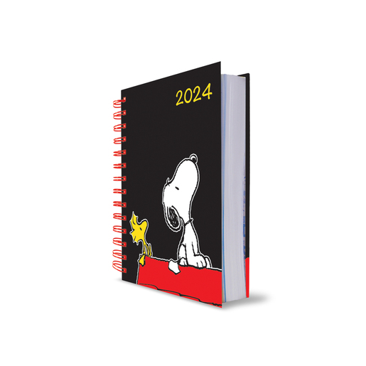 Agenda Snoopy 2024 Danpex Diaria Negro