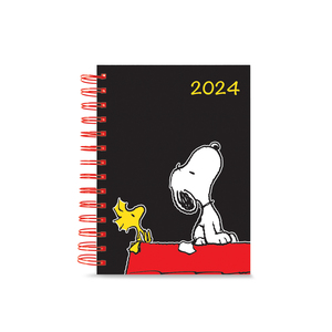 Agenda Snoopy 2024 Danpex Diaria Negro