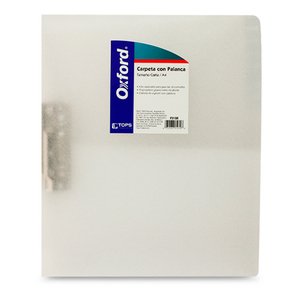 Carpeta Juvenil Carta con Palanca Oxford Blanco 70 hojas Carpeta Juvenil Carta con Palanca Oxford Blanco 70 hojas