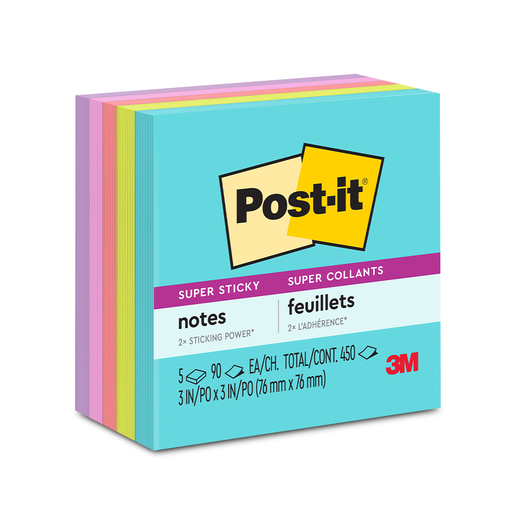 Notas Adhesivas Post-It Supernova 7.6 x 7.6 cm