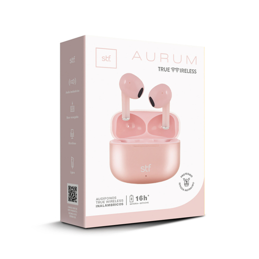 Audífonos Inalámbricos STF Aurum Rosa