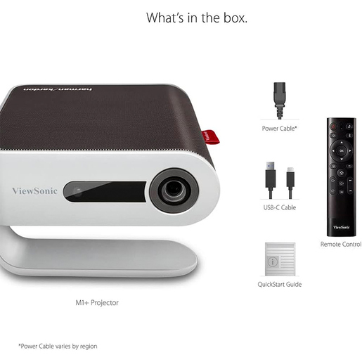 Proyector Portable ViewSonic M1 Plus con Audio Harman Kardon 854 x 480px