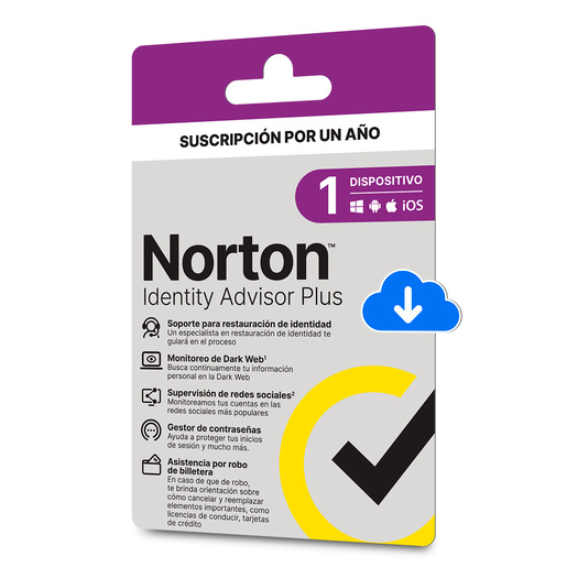 Antivirus Norton ID Advisor Licencia 1 año 1 dispositivo