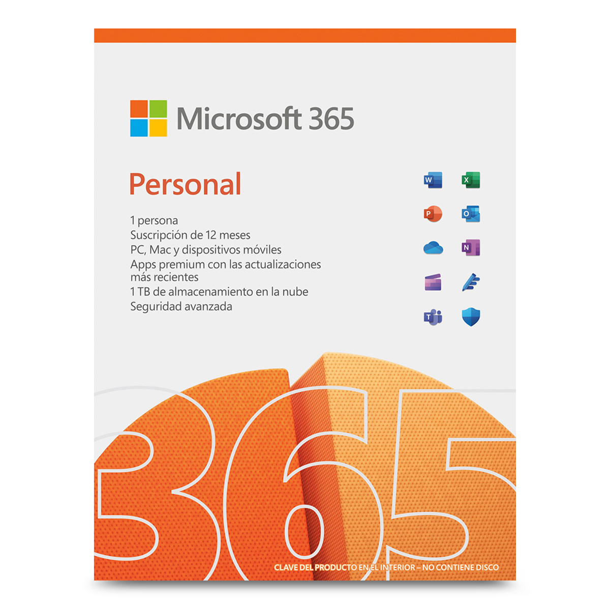 Microsoft Office 365 Personal Licencia 1 año 1 usuarios PC Mac Móviles