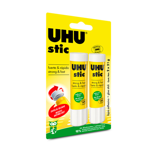 Lápiz Adhesivo UHU Stic 21 gr. 2 piezas