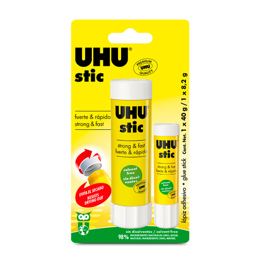 Lápiz Adhesivo UHU Pega Todo 2 piezas