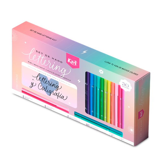 Kit para Lettering y Caligrafía Kiut 31 piezas | Office Depot Mexico
