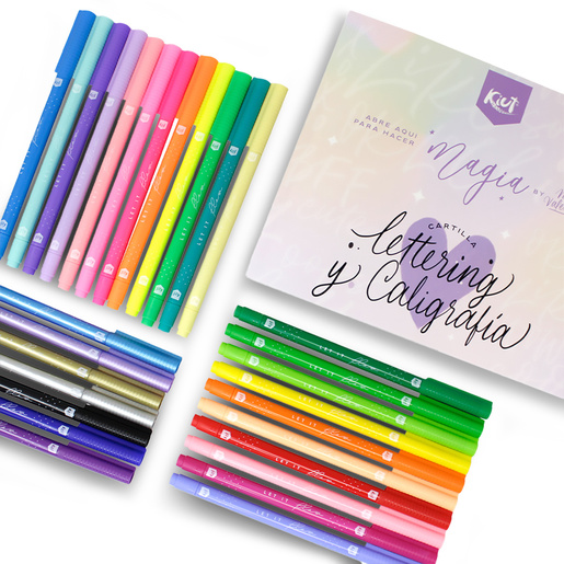 Kit para Lettering y Caligrafía Kiut 31 piezas | Office Depot Mexico