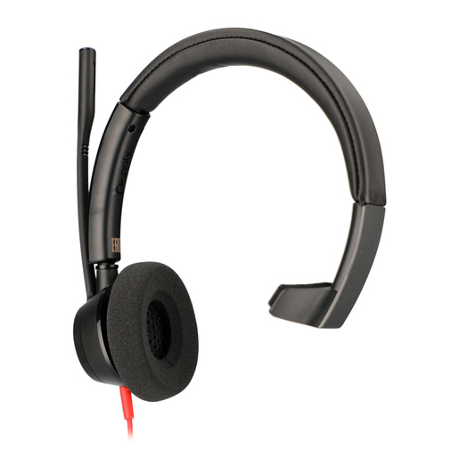 Audífonos de Diadema Monoaural Poly Blackwire 3310 USB A Negro