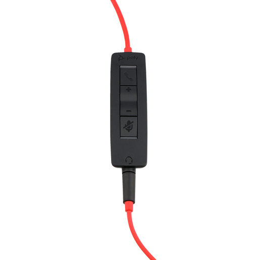 Audífonos de Diadema Poly Blackwire 3325 USB A Negro