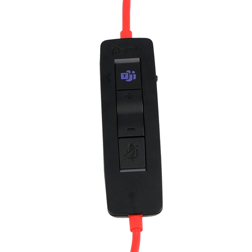 Audífonos de Diadema Poly Blackwire 8225 USB A Negro
