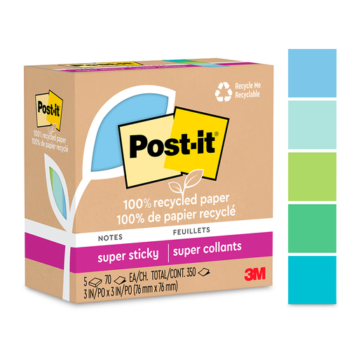 Notas Adhesivas Post-It Oasis 5 paquetes