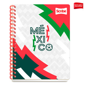 Cuaderno Profesional Scribe Selección Mexicana Raya 100 hojas