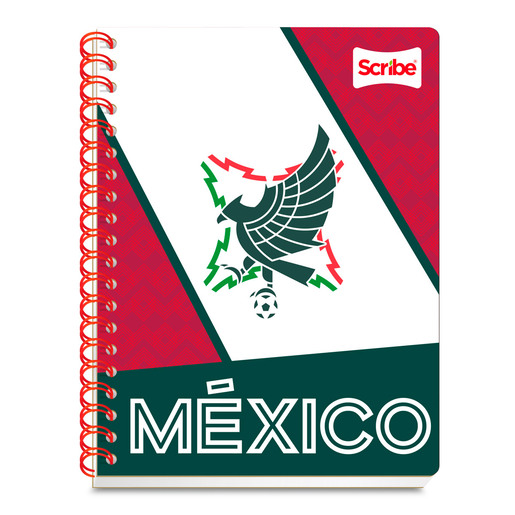 Cuaderno Profesional Scribe Selección Mexicana Cuadro Grande 100 hojas