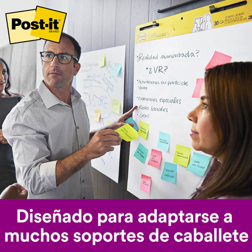 Block para Rotafolio Post-It 62.5 x 76.2 cm Blanco 30 hojas | Office ...