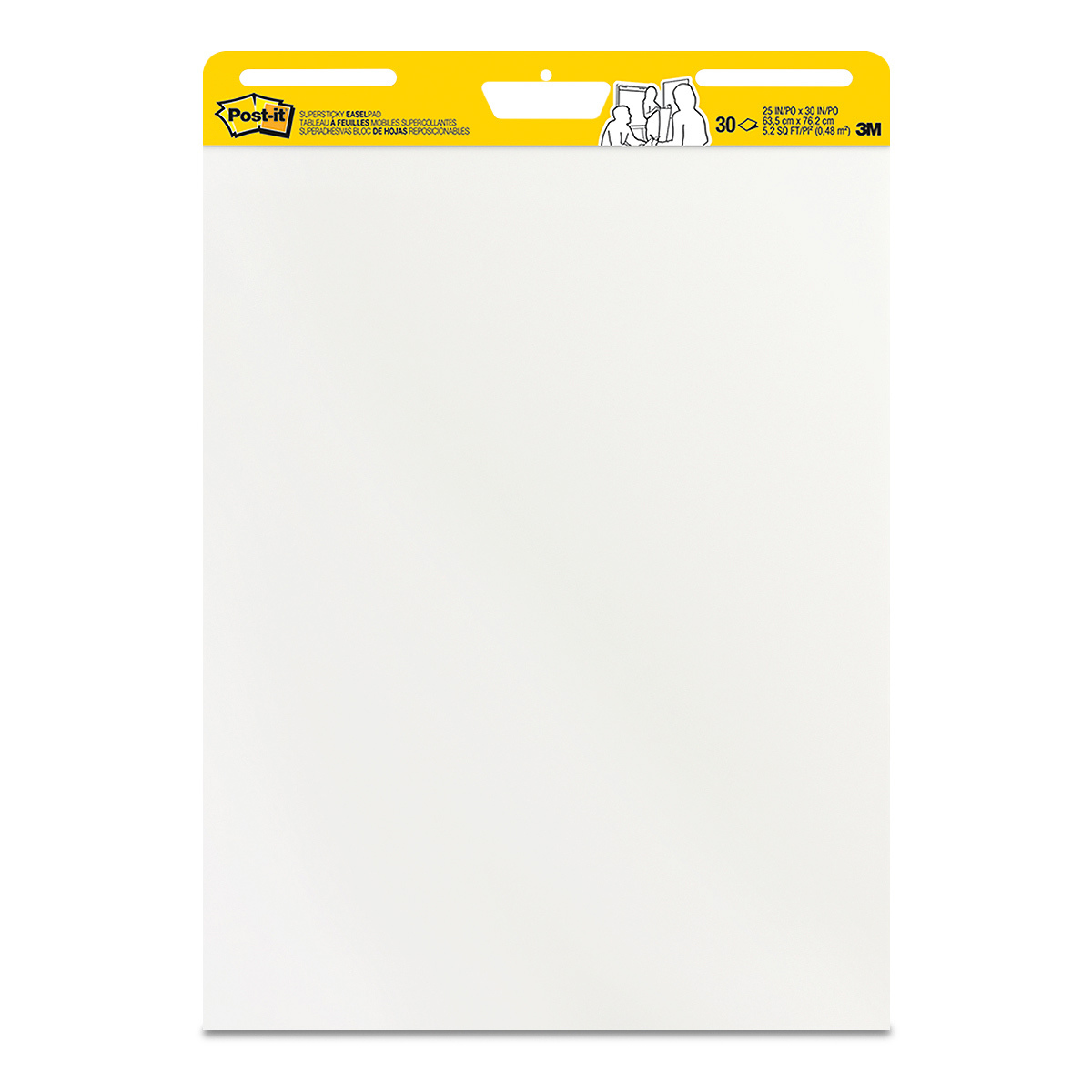 Block para Rotafolio 3M Post-It 559SS Blanco 30 hojas 62.5 x 76 cm ...