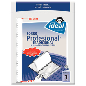 FORRO DE PLASTICO IDEAL (PROFESIONAL, 3 PZS.) FORRO DE PLASTICO IDEAL (PROFESIONAL, 3 PZS.)