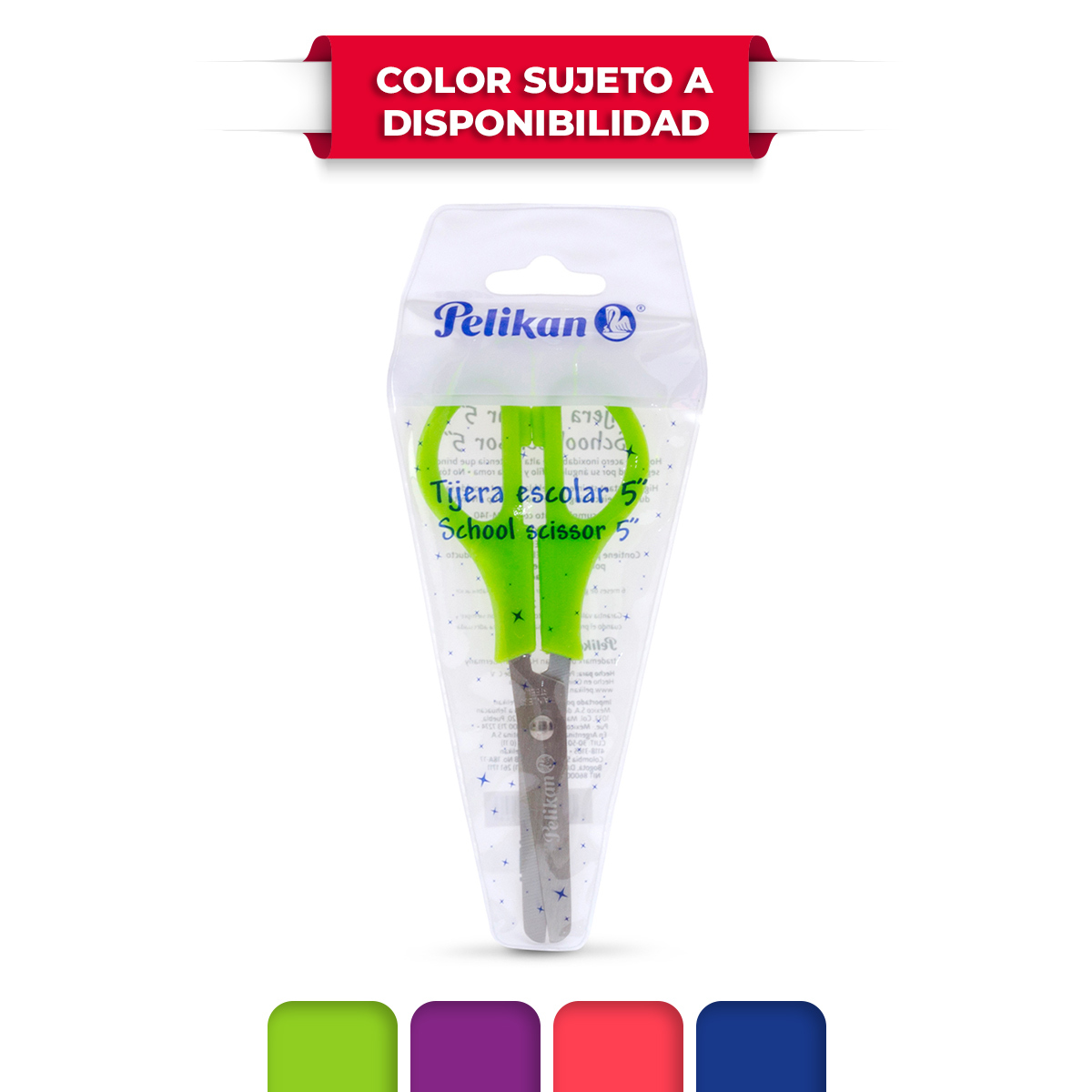 Tijera Escolar Pelikan Punta Roma 12.7 cm