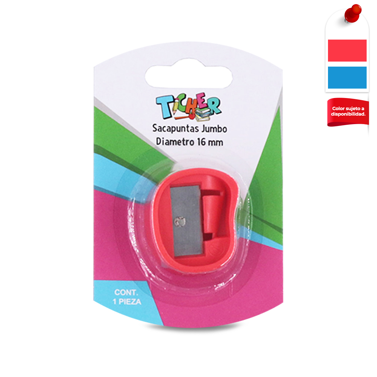 Sacapuntas Eléctrico Milan Power Sharp - Incluye Pilas, Tamaño 7x6.5cm, Cuchilla De Acero Al Carbono, Diseño Cómodo De Agarre