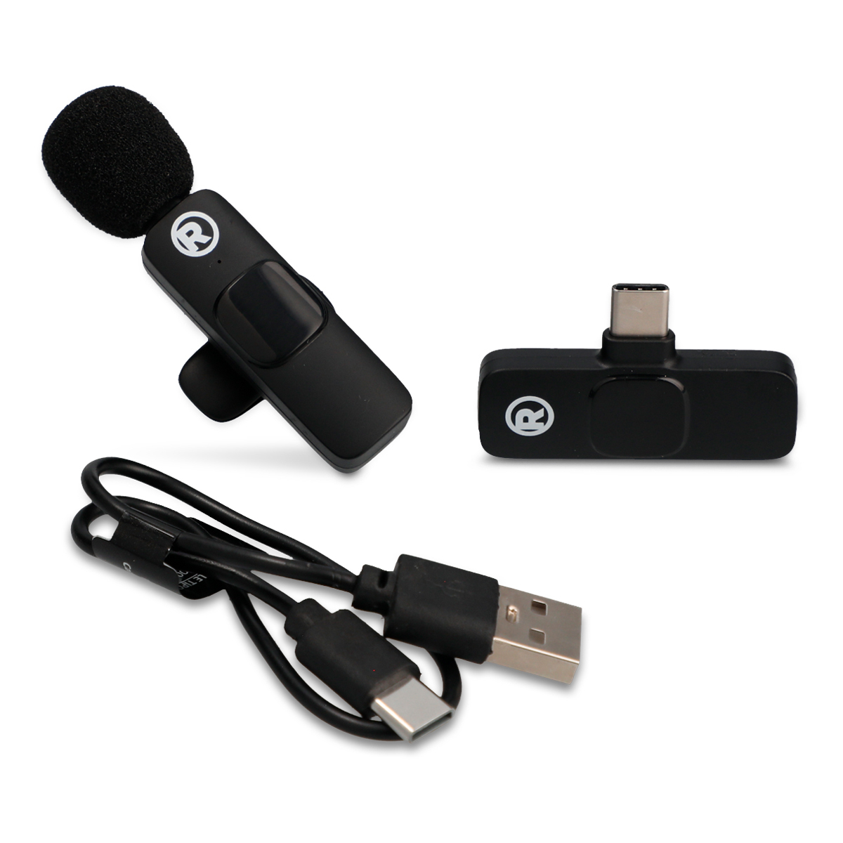 Micrófono De Solapa Inalámbrico Para Smartphone Android/USB-C - Alcance 20 M, Reducción De Ruido, Batería 4-5h, Ideal Para Vídeos Y Streaming